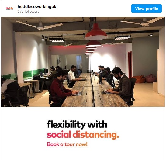 Huddle coworking space lahore