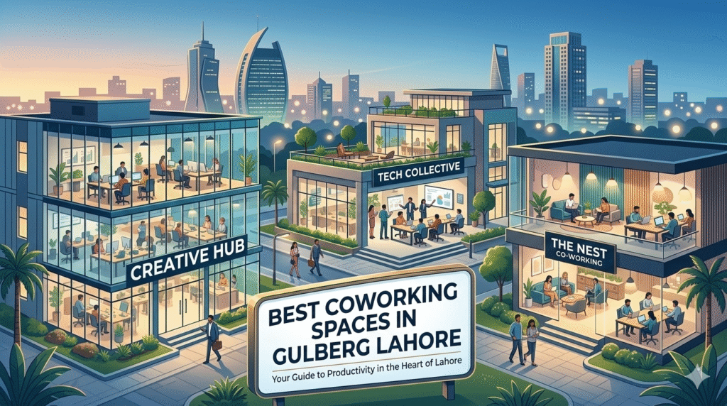 Best coworking spaces in gulberg lahore
